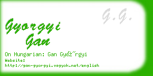 gyorgyi gan business card